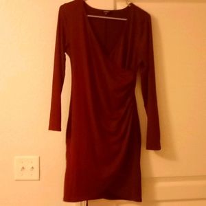 Sexy long sleeve slit dress